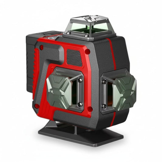 PRONAON - Niveau Laser Vert 4D - 16 Lignes 360° - Pack 2 Batteries Pro - Usage Intérieur/Extérieur