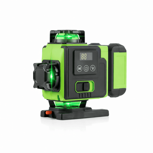 PRONAON - Niveau Laser Vert 4D - 16 Lignes - Modèle B016G - Pack Complet Chantier
