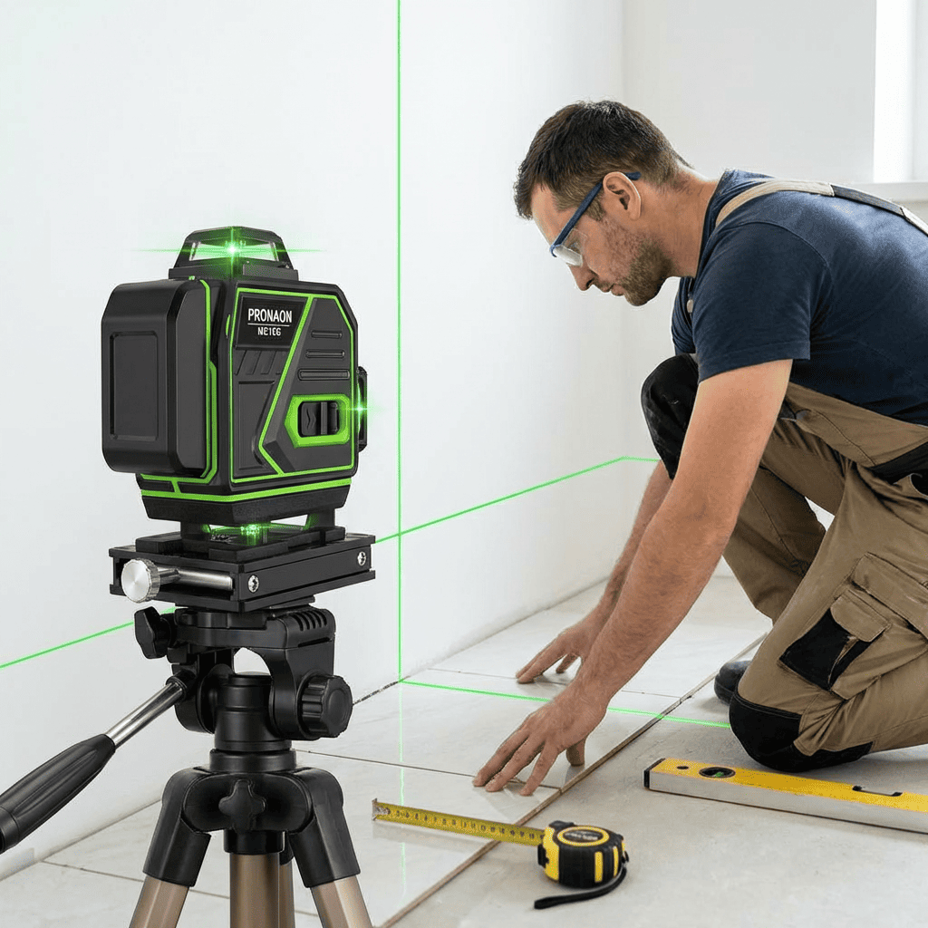Niveau Laser Vert 4D 360° Pronaon – 16 Lignes – Auto-Nivelant – Portée 20-25m – ME16G